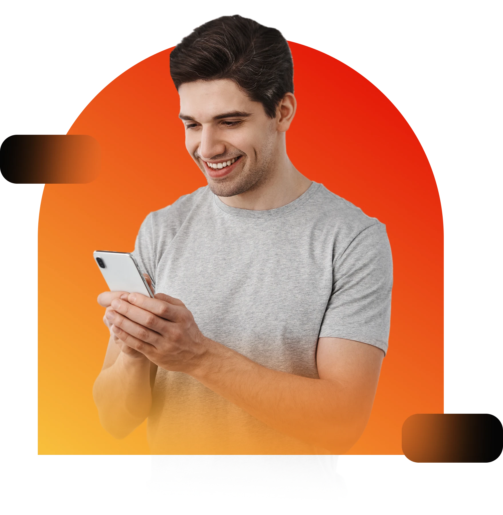 Person using DLC Wally Wagon app